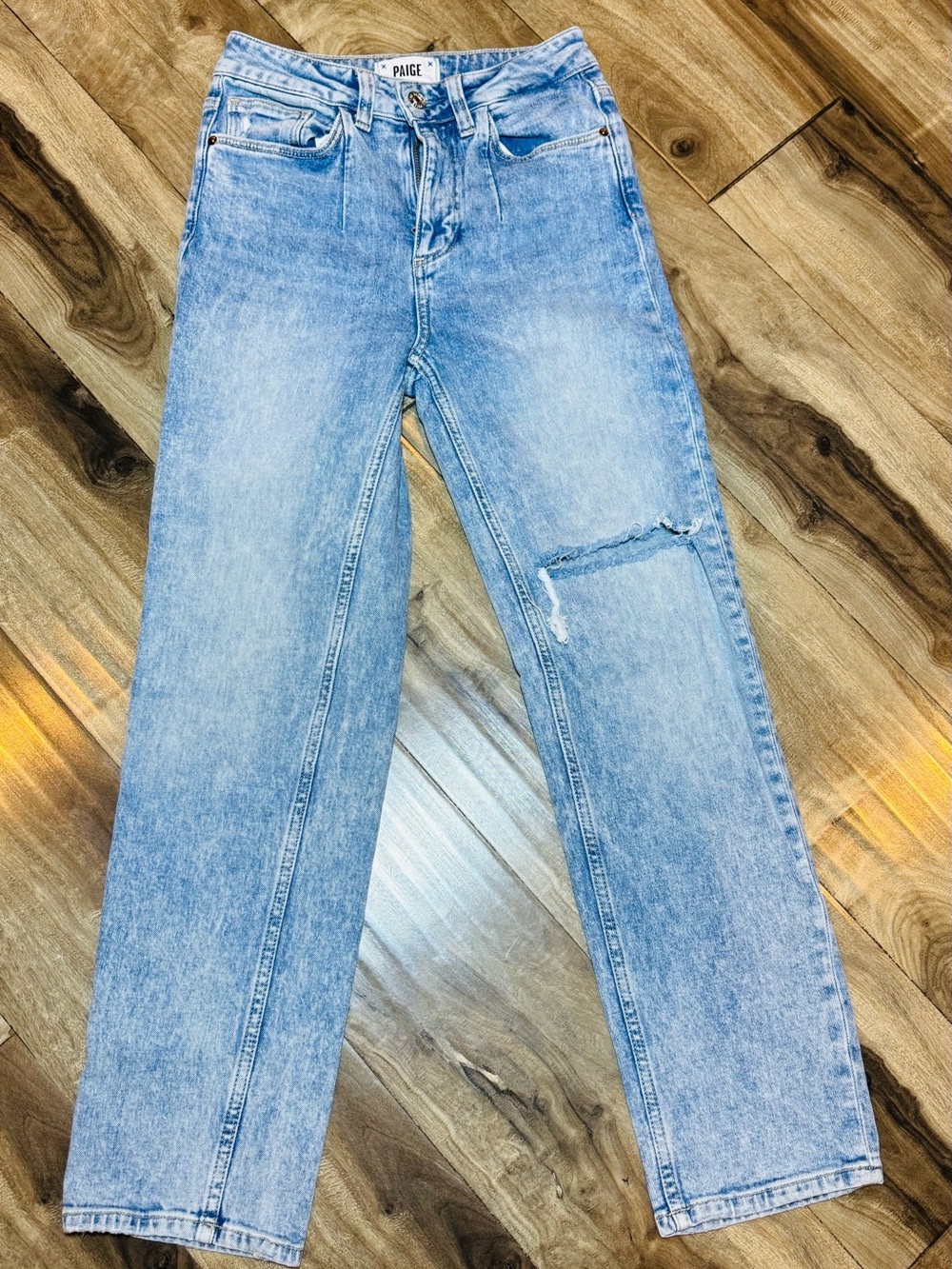 PAIGE SARAHLight Wash Straight ANKLE